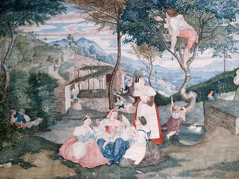 1798-Franz Theobald Horny - Vita di campagna italiana